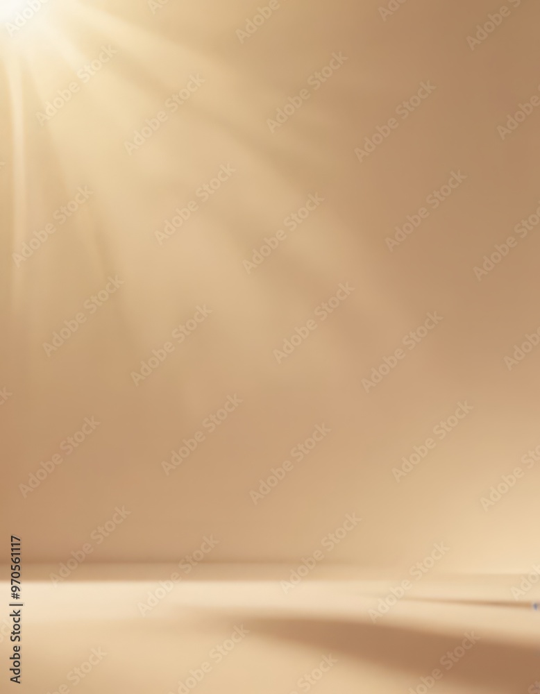 Aufkleber a light beige background with a sunburst pattern of light rays extending diagonally across the frame, creating a sense of depth and movement.