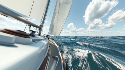 challenge of sailing in different weather conditions, from calm seas to brisk winds.