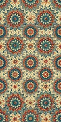 Gradient african pattern design