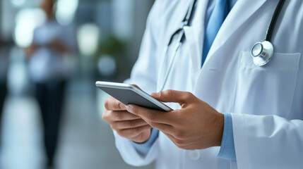 Doctors can now see patients online using smartphones and apps. This allows for convenient medical consultations and treatment without visiting a clinic in person.