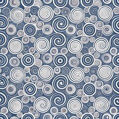 Abstract chaotic circles design pattern background