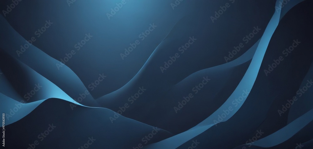 Aufkleber a dark blue abstract background with a gradient effect, creating a sense of depth and movement.
