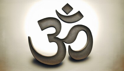 Naklejka premium Om or Aum sign and symbol of hinduism
