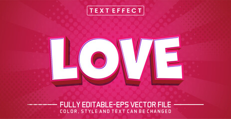 Love text effect editable