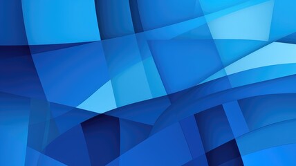 Obraz premium A vibrant abstract design featuring various shades of blue, creating a dynamic and fluid visual effect.