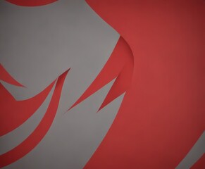 Abstract image featuring a red and gray color scheme with a curved line and a jagged edge.