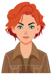 Confident Woman with Red Hair
