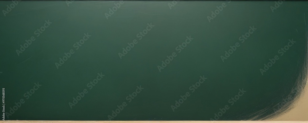 Poster a blackboard with a white chalkboard eraser on the right side.