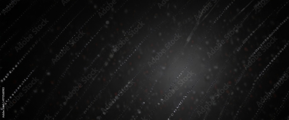 Fototapete a dark, abstract background with diagonal lines and small white dots or particles scattered throughout, creating a sense of movement and energy.