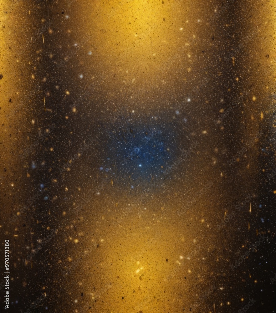 Poster a close-up view of a starry night sky, with numerous small white dots representing stars scattered across the dark background. The image is taken from a slightly elevated