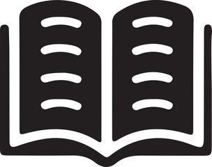 Minimalist Book vector. Book icon vector design. Book symbol.