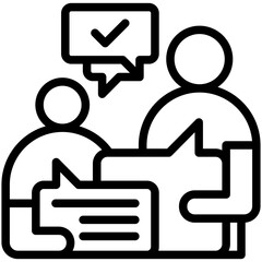 Obraz premium Assertiveness Icon