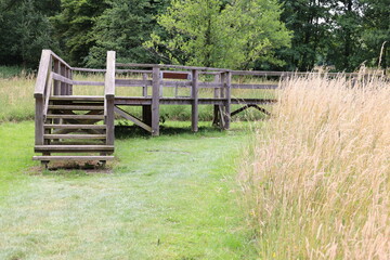Sch&ouml;ner Park im Sommer in Bad W&uuml;nnenberg in Nordrhein-Westfalen