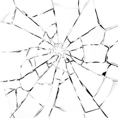 Obraz premium broken glass transparent background 