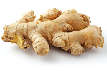 A fresh Ginger isolated on white