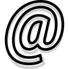 Obraz premium Simple vector icon email symbol 