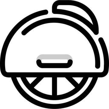 recommend clip art: Simple vector icon monocycle
                    