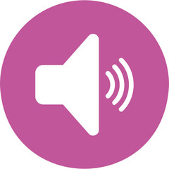 Simple vector icon speaker