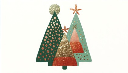 Árboles Navideños Dorados