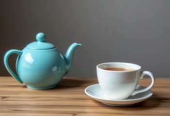 teapot and cups
