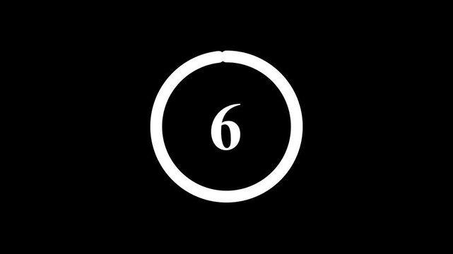 Countdown number Animation, timer icon, count the number, count digit, Modern countdown time.
