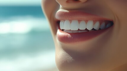 Obraz premium The Beautiful Beach Smile