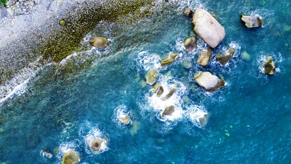 Beach Ocean Coast Fighting down natural landscape