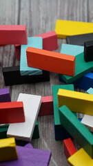 9:16 aspect ratio pictures of color fuel bricks on different style of budlings
