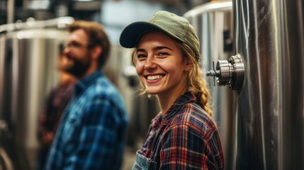 Happy Brewer at Work.