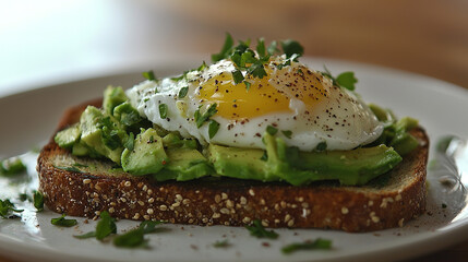 Avocado Toast with Poached Egg
