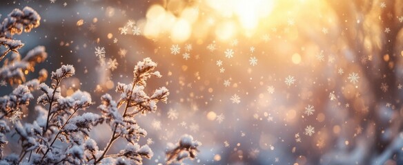 The Snowy Winter Sunrise