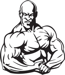 Bodybuilding and Powerlifting - vector.