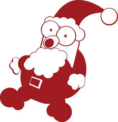 Santa clause  vector silhouette illustration art