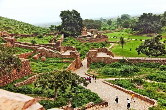 Fort ruins, Bhangarh, Rajgarh, Alwar, Rajasthan, India, Asia