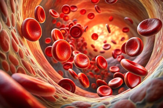 Cholesterol atherosclerotic plaques in veins. Accumulations inside vessels