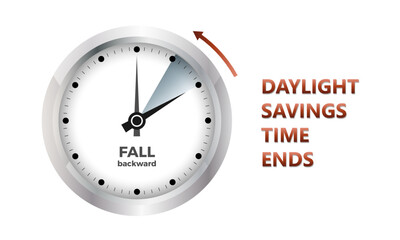 Vector illustration of a clock showing the time change