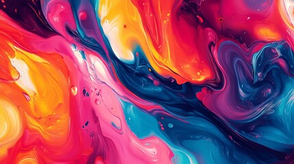 Imagine an abstract background with a mix of bold, contrasting colors and smooth, fluid transitions.