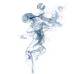 Fototapeta premium Realistic transparent smoke or steam in white and gray colors, Black smoke on transparent background, Realistic smoke isolated on transparent background.