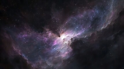 Fototapeta premium Nebula in a Dark Cosmic Background