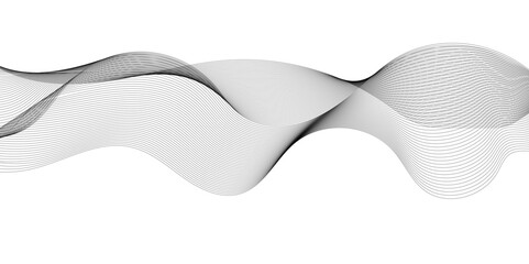 Abstract gradient grey wavy flowing dynamic smooth curve lines background. Digital future technology concept, presentation, web design, cover, web, texture, technology, science, data, music, magazine.