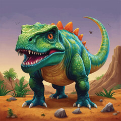 Obraz premium tyrannosaurus dinosaur 3d render