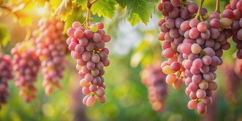 Pink grapes hanging on a grapevine frame, pink, grapes, grapevine, frame, vineyard, fruit, harvest, natural, organic, fresh