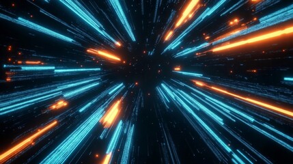 Naklejka premium 光の放射線