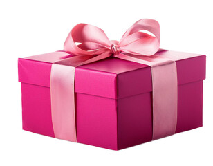 Obraz premium PNG Gift paper pink box