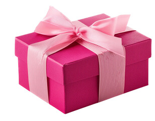 Obraz premium PNG Gift paper pink box