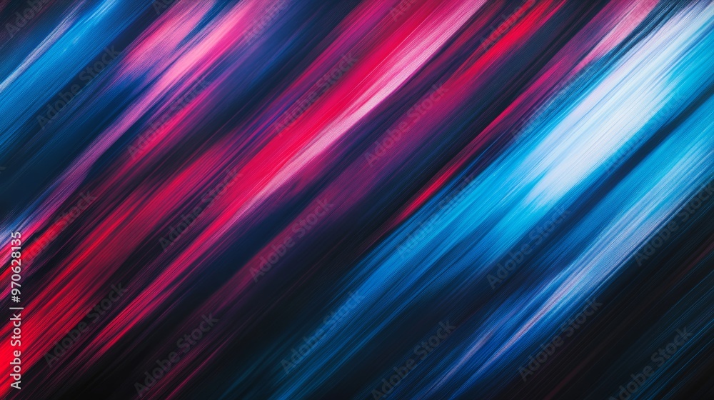 Sticker Abstract vibrant diagonal light streaks in motion