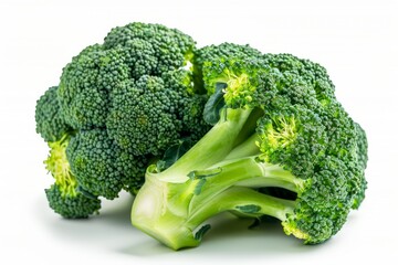 A fresh Broccoli isolated on white