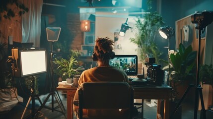 Picture an influencer sharing a behind-the-scenes look at their latest project.