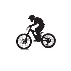 Fototapeta premium Bicycle vector illustration. Bicycle logo, icon vector design isolated on white background.
