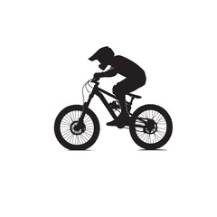Obraz premium Bicycle vector illustration. Bicycle logo, icon vector design isolated on white background.